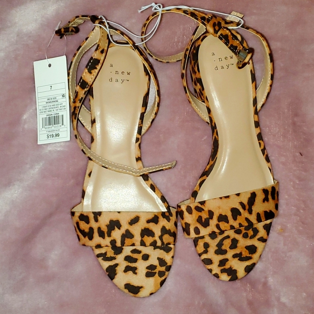 A new day leopard sandals
